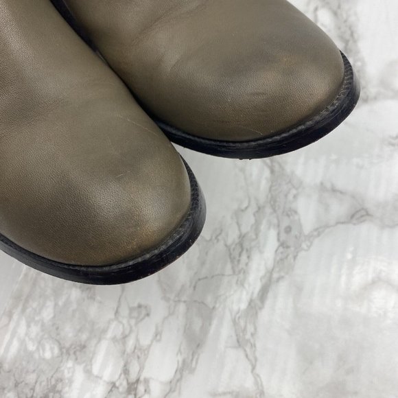 Halogen Glenna Leather Ankle Booties Block Heel Ankle Strap Womens Size 8 - Picture 9 of 11